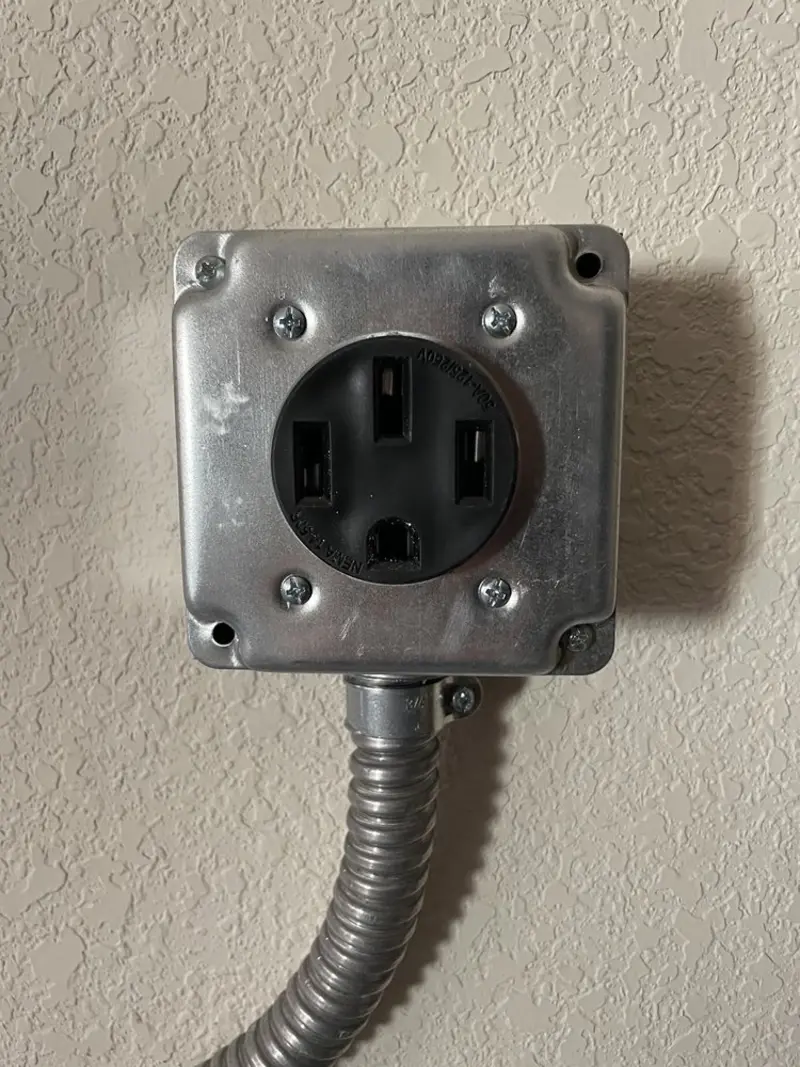 NEMA 14-50 outlet installed for Electrical Panel Upgrade in Hugoton